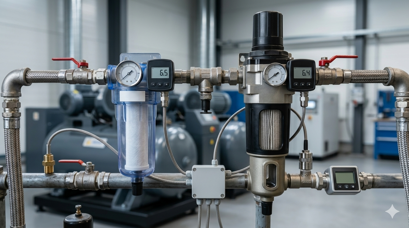 Monitoring sprężonego powietrza w firmie – jakie parametry warto mierzyć na stałe?